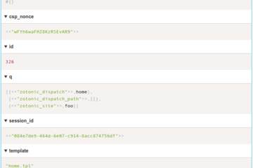 Debug output with expanded variable nodes