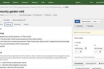 editor screenshot survey settings