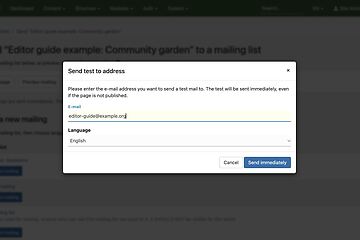 editor screenshot test mailing