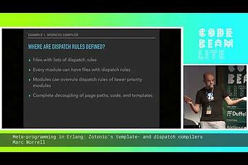 Erlang Meta-programming: Zotonic’s template and dispatch compilers | CBL AMSTERDAM 19